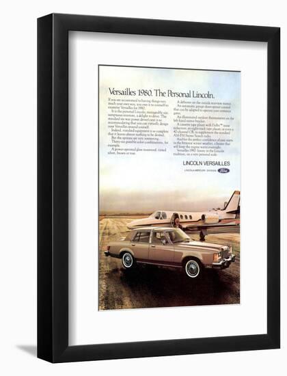 Lincoln 1980 Versailles-null-Framed Art Print