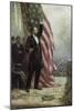 Lincoln at Independence Hall-Jean Leon Gerome Ferris-Mounted Giclee Print
