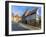 Lincoln Cathedral and timbered architecture viewed from the cobbled Steep Hill, Lincoln, Lincolnshi-Frank Fell-Framed Photographic Print