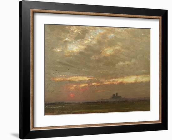 Lincoln Cathedral at Sunset, 1912-Albert Goodwin-Framed Giclee Print