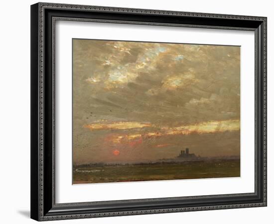 Lincoln Cathedral at Sunset, 1912-Albert Goodwin-Framed Giclee Print