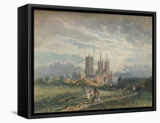 'Lincoln Cathedral', c1795-Thomas Girtin-Framed Premier Image Canvas