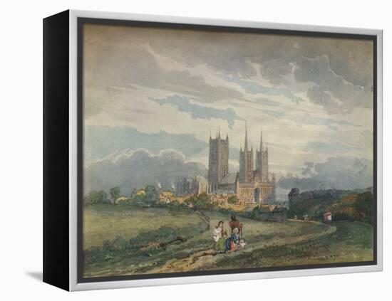 'Lincoln Cathedral', c1795-Thomas Girtin-Framed Premier Image Canvas