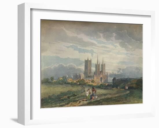 'Lincoln Cathedral', c1795-Thomas Girtin-Framed Giclee Print