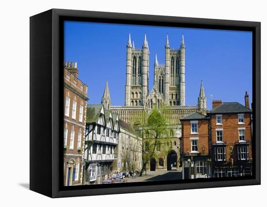 Lincoln Cathedral, Lincoln, England, UK-Neale Clarke-Framed Premier Image Canvas