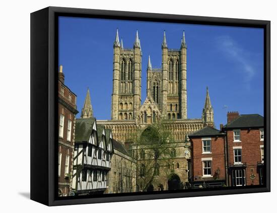 Lincoln Cathedral, Lincoln, Lincolnshire, England, United Kingdom, Europe-Neale Clarke-Framed Premier Image Canvas