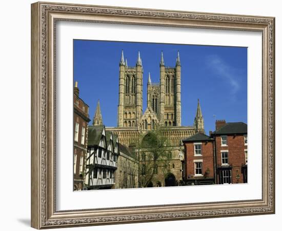 Lincoln Cathedral, Lincoln, Lincolnshire, England, United Kingdom, Europe-Neale Clarke-Framed Photographic Print