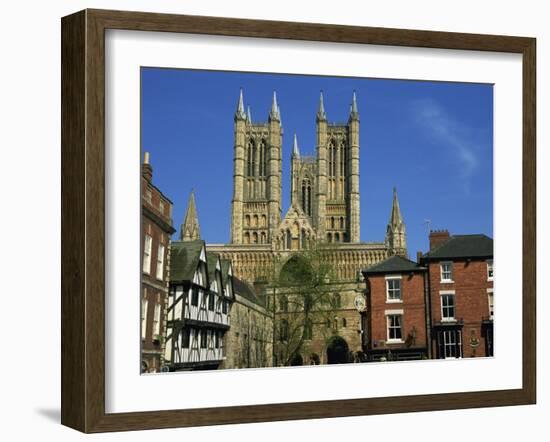 Lincoln Cathedral, Lincoln, Lincolnshire, England, United Kingdom, Europe-Neale Clarke-Framed Photographic Print