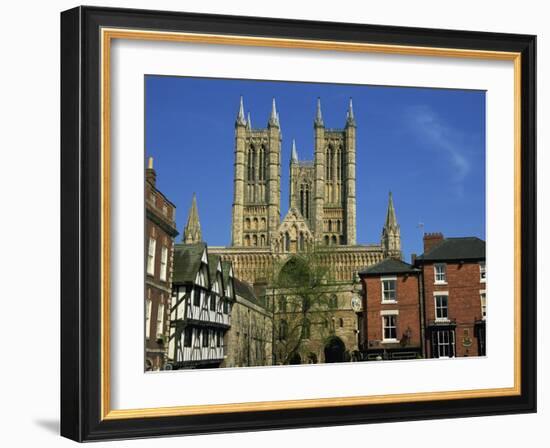 Lincoln Cathedral, Lincoln, Lincolnshire, England, United Kingdom, Europe-Neale Clarke-Framed Photographic Print