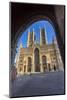 Lincoln Cathedral viewed through archway of Exchequer Gate, Lincoln, Lincolnshire, England, United -Frank Fell-Mounted Photographic Print