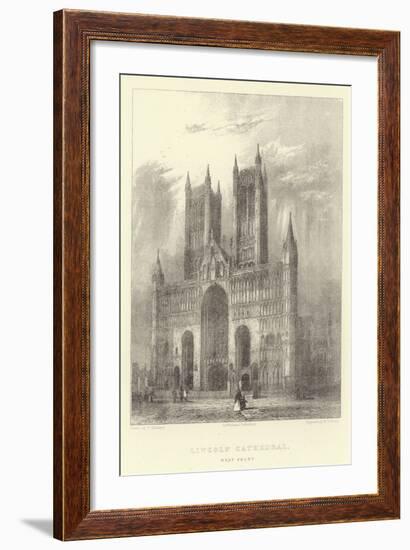 Lincoln Cathedral, West Front-null-Framed Giclee Print