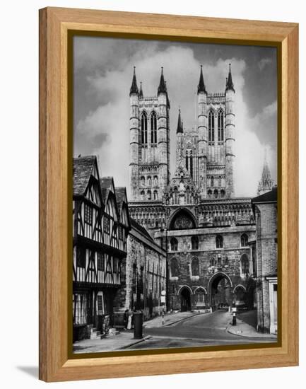 Lincoln Cathedral-Fred Musto-Framed Premier Image Canvas