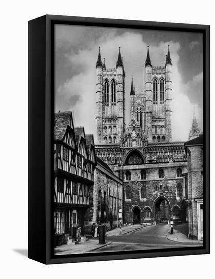 Lincoln Cathedral-Fred Musto-Framed Premier Image Canvas