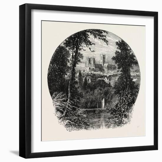 Lincoln Cathedral-null-Framed Giclee Print