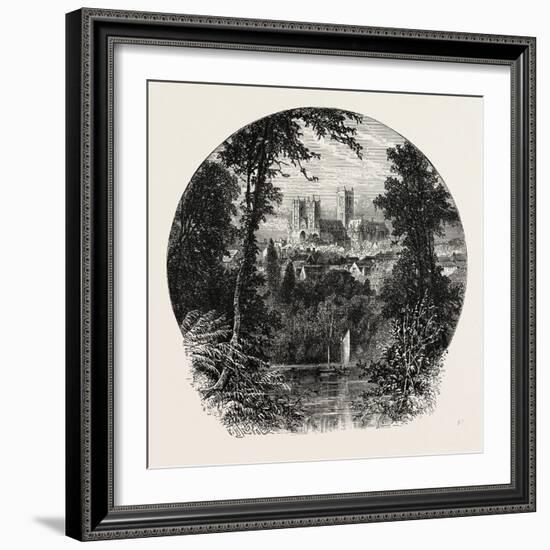 Lincoln Cathedral-null-Framed Giclee Print