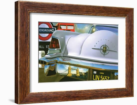 Lincoln Continental '56 in London-Graham Reynold-Framed Art Print