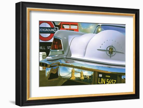 Lincoln Continental '56 in London-Graham Reynold-Framed Art Print