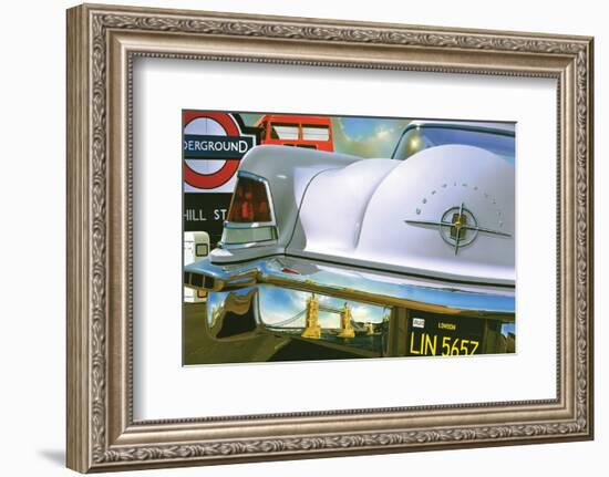 Lincoln Continental '56 in London-Graham Reynold-Framed Art Print