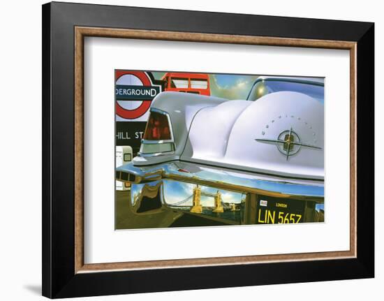 Lincoln Continental '56 in London-Graham Reynold-Framed Art Print