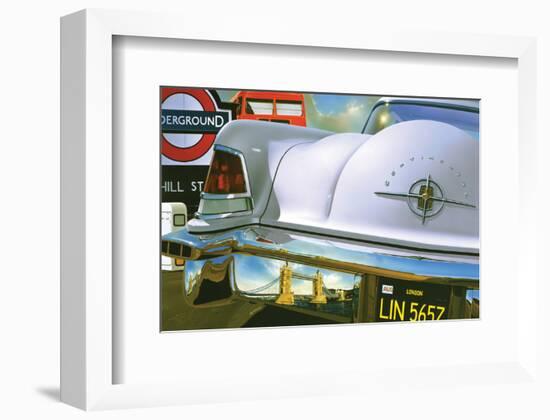 Lincoln Continental '56 in London-Graham Reynold-Framed Art Print