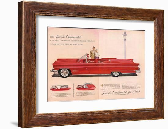 Lincoln Continental for 1960-null-Framed Art Print