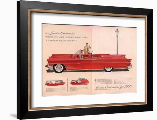 Lincoln Continental for 1960-null-Framed Art Print