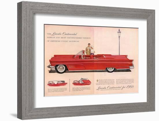 Lincoln Continental for 1960-null-Framed Art Print