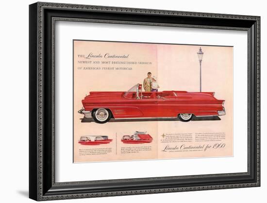 Lincoln Continental for 1960-null-Framed Art Print