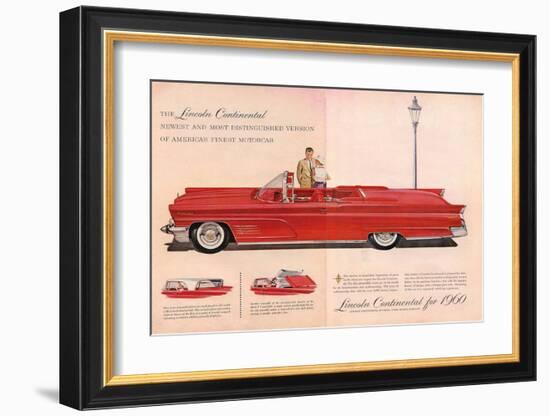 Lincoln Continental for 1960-null-Framed Art Print