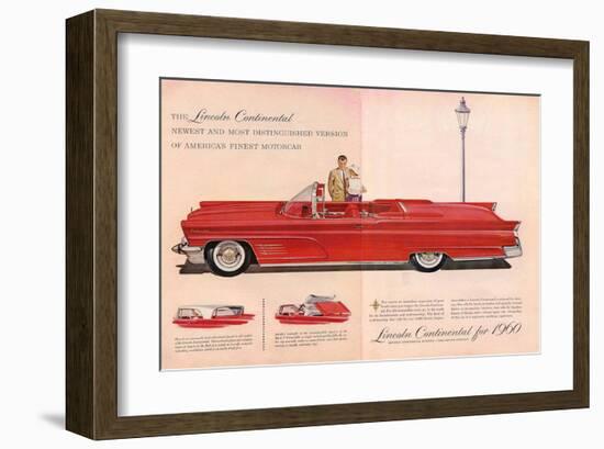 Lincoln Continental for 1960-null-Framed Art Print