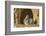 Lincoln County, Wyoming. Cottontail Rabbit sits in front of its den creating a rabbit-eared shadow.-Elizabeth Boehm-Framed Photographic Print