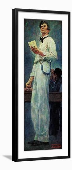 Lincoln for the Defense-Norman Rockwell-Framed Giclee Print