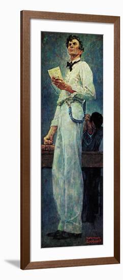 Lincoln for the Defense-Norman Rockwell-Framed Giclee Print