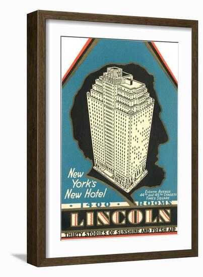 Lincoln Hotel Advertisement-null-Framed Giclee Print