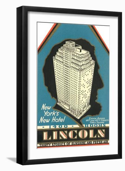 Lincoln Hotel Advertisement-null-Framed Giclee Print