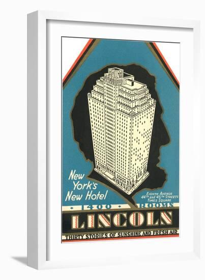 Lincoln Hotel Advertisement-null-Framed Giclee Print