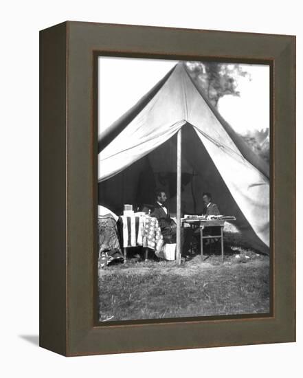 Lincoln & Mcclellan-Alexander Gardner-Framed Premier Image Canvas