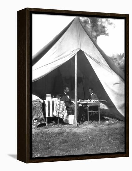 Lincoln & Mcclellan-Alexander Gardner-Framed Premier Image Canvas