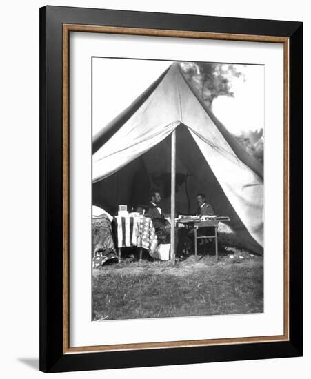 Lincoln & Mcclellan-Alexander Gardner-Framed Photographic Print