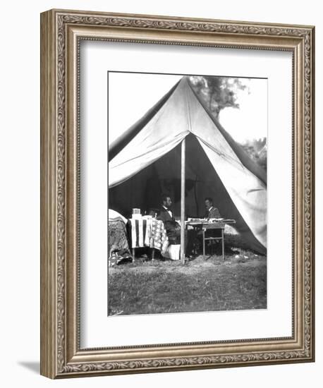 Lincoln & Mcclellan-Alexander Gardner-Framed Photographic Print