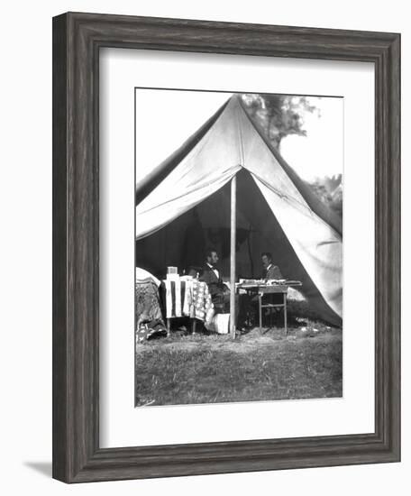 Lincoln & Mcclellan-Alexander Gardner-Framed Photographic Print