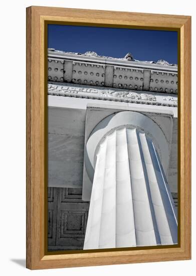 Lincoln Memorial Column Washington DC-null-Framed Stretched Canvas