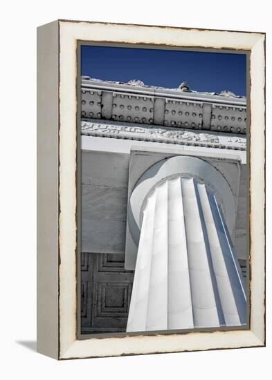 Lincoln Memorial Column Washington DC-null-Framed Stretched Canvas