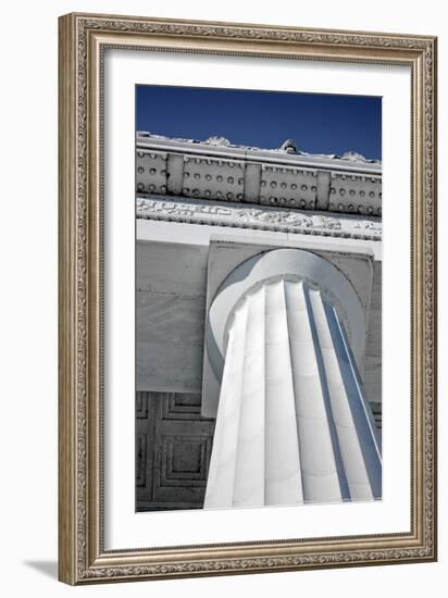 Lincoln Memorial Column Washington DC-null-Framed Photo