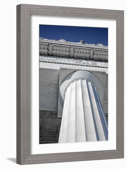 Lincoln Memorial Column Washington DC-null-Framed Photo