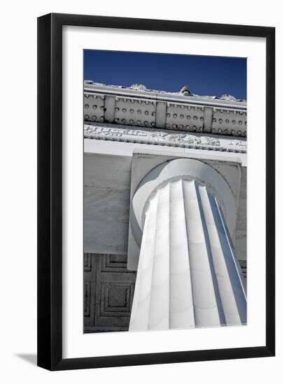 Lincoln Memorial Column Washington DC-null-Framed Photo