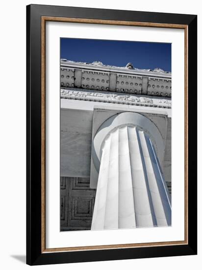 Lincoln Memorial Column Washington DC-null-Framed Photo