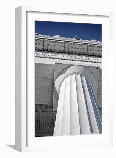 Lincoln Memorial Column Washington DC-null-Framed Photo