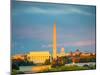 Lincoln Memorial, Washington Monument and Capitol, Washington DC-sborisov-Mounted Photographic Print
