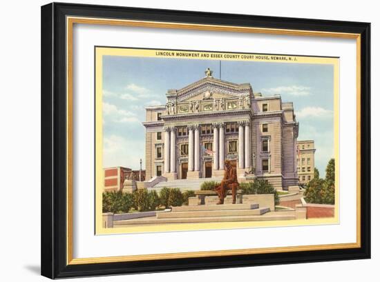 Lincoln Monument, Newark, New Jersey-null-Framed Art Print